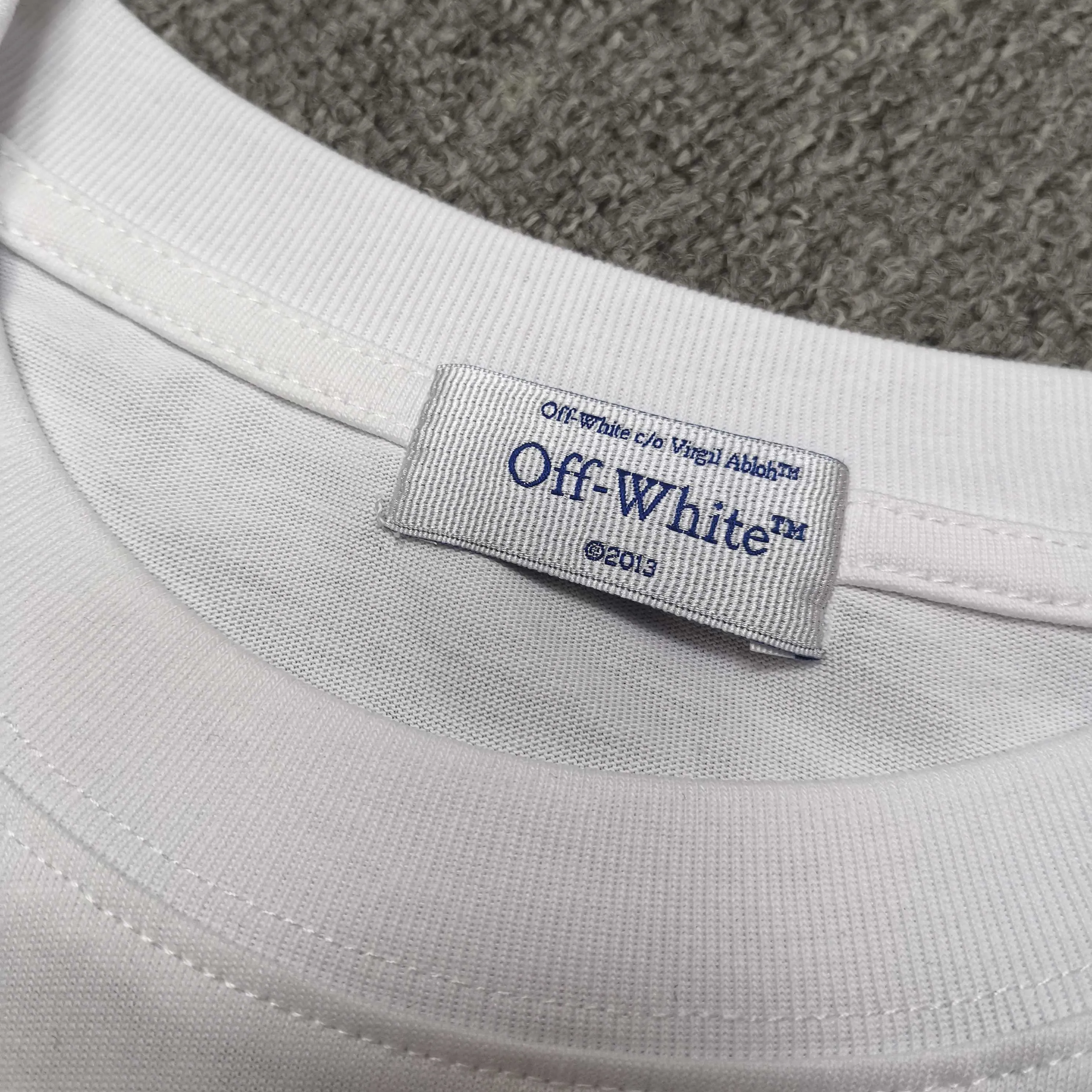 off white new loose version short-sleeved T-shirt Size: S M L XL Color: Black White Green P240